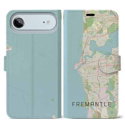 【フリーマントル（オーストラリア）】地図柄iPhoneケース（手帳タイプ）