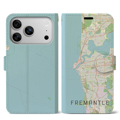 【フリーマントル（オーストラリア）】地図柄iPhoneケース（手帳タイプ）