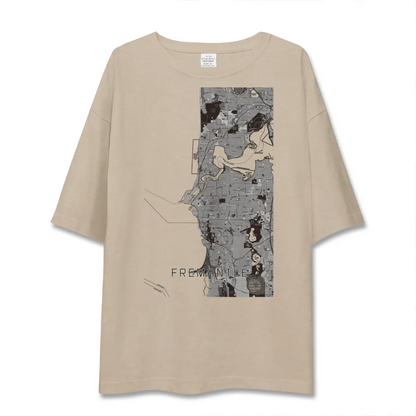 【フリーマントル（オーストラリア）】地図柄ビッグシルエットTシャツ