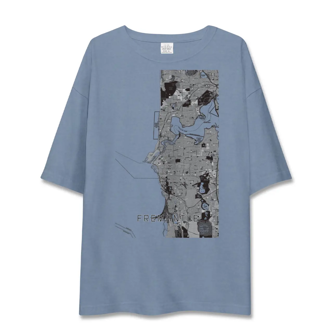 【フリーマントル（オーストラリア）】地図柄ビッグシルエットTシャツ