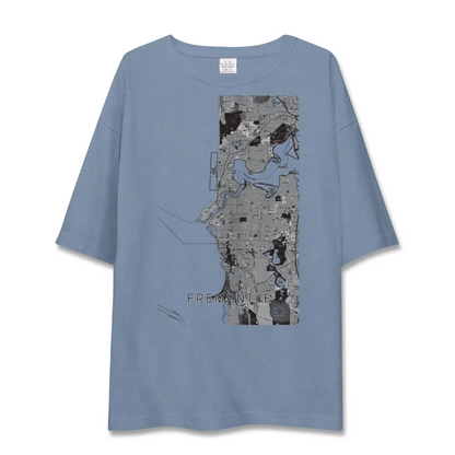 【フリーマントル（オーストラリア）】地図柄ビッグシルエットTシャツ