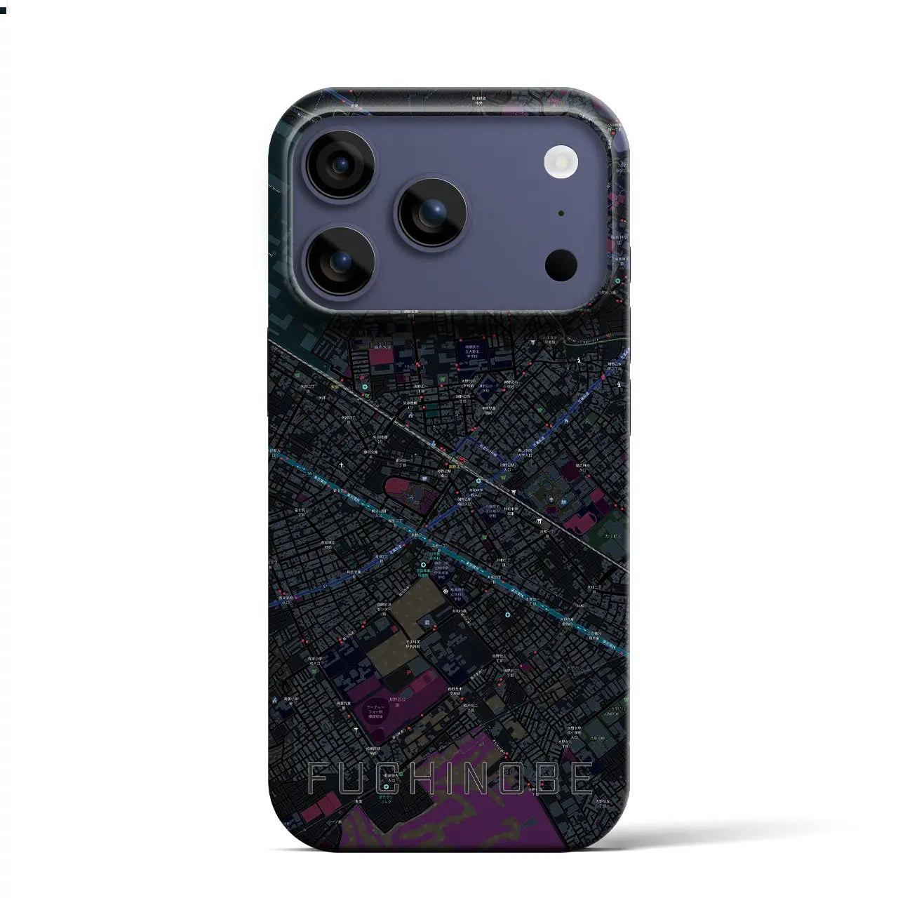 【淵野辺（神奈川県）】地図柄iPhoneケース（バックカバータイプ）