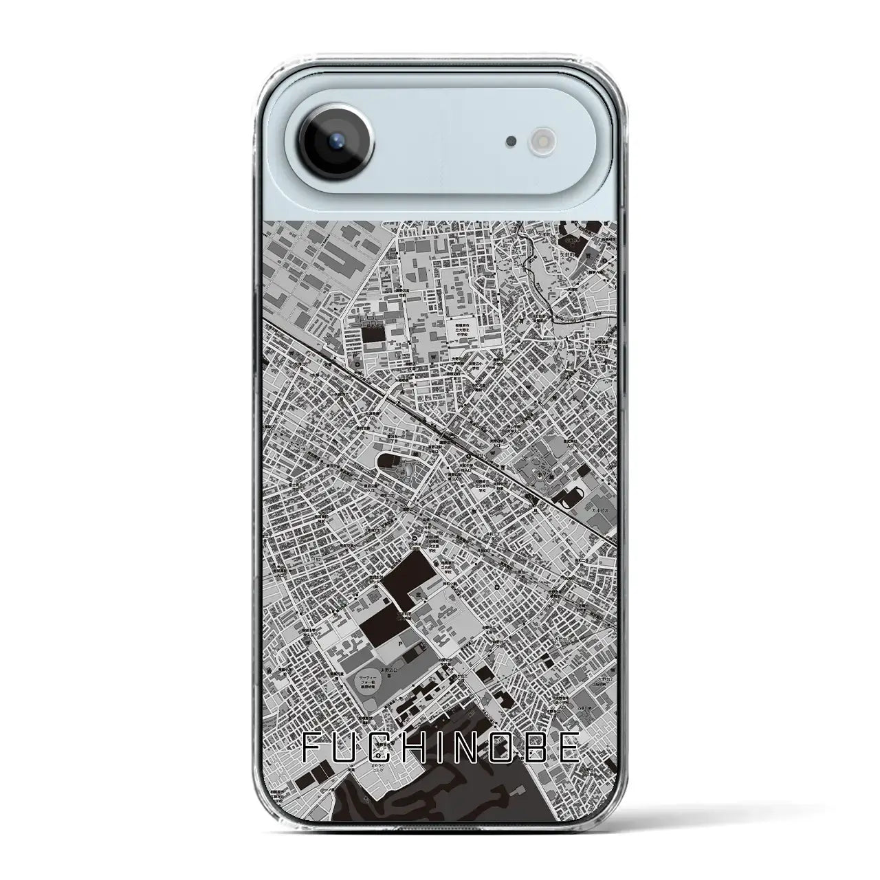 【淵野辺（神奈川県）】地図柄iPhoneケース（クリアタイプ）