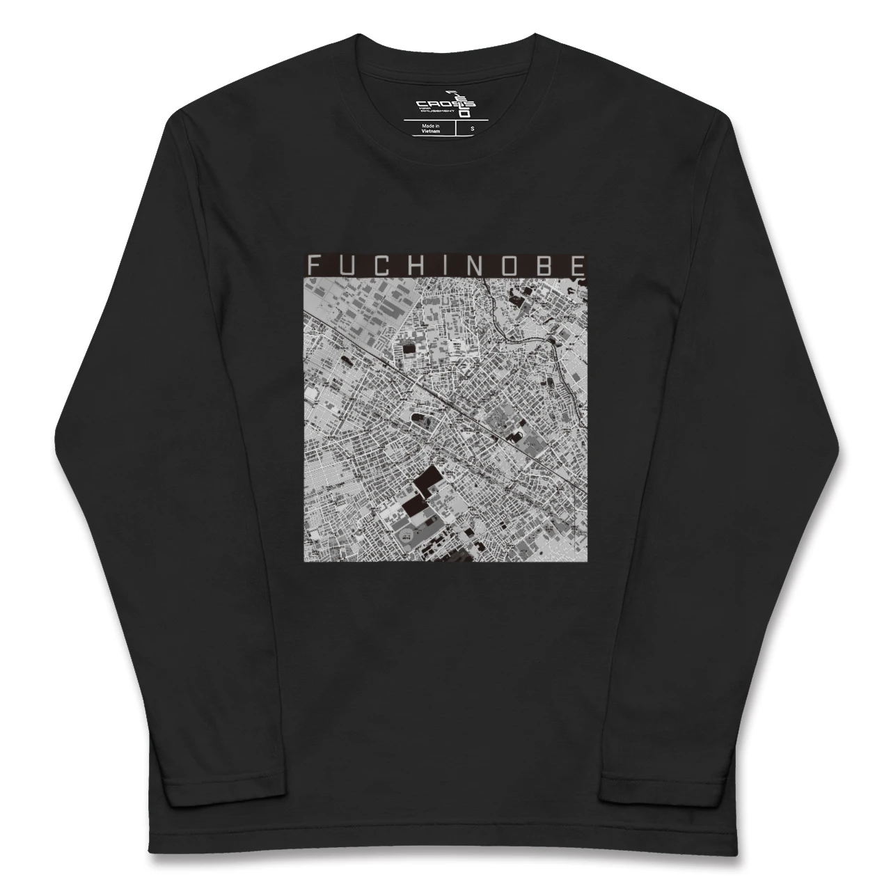 【淵野辺（神奈川県）】地図柄ロングスリーブTシャツ