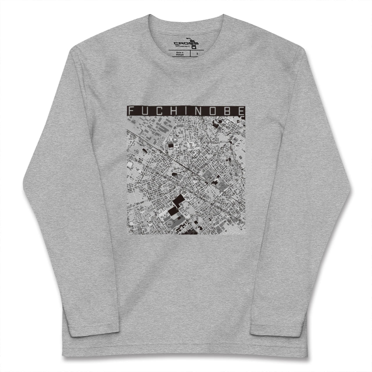 【淵野辺（神奈川県）】地図柄ロングスリーブTシャツ