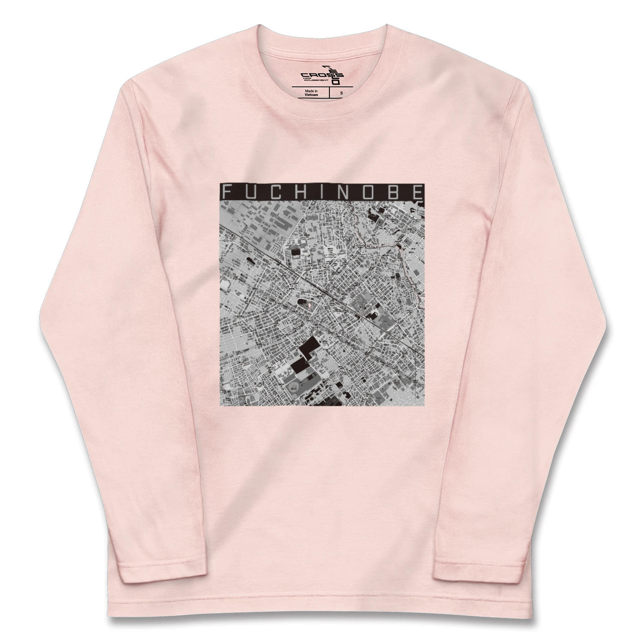 【淵野辺（神奈川県）】地図柄ロングスリーブTシャツ