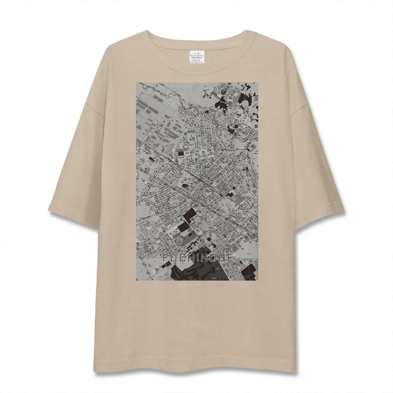 【淵野辺（神奈川県）】地図柄ビッグシルエットTシャツ