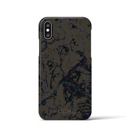 【府中（広島県）】地図柄iPhoneケース（バックカバータイプ）