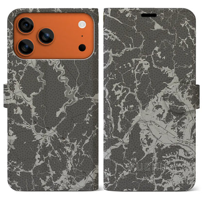 【府中（広島県）】地図柄iPhoneケース（手帳タイプ）