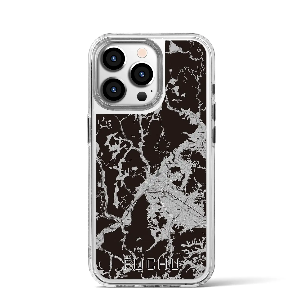 【府中（広島県）】地図柄iPhoneケース（MagSafeタイプ）