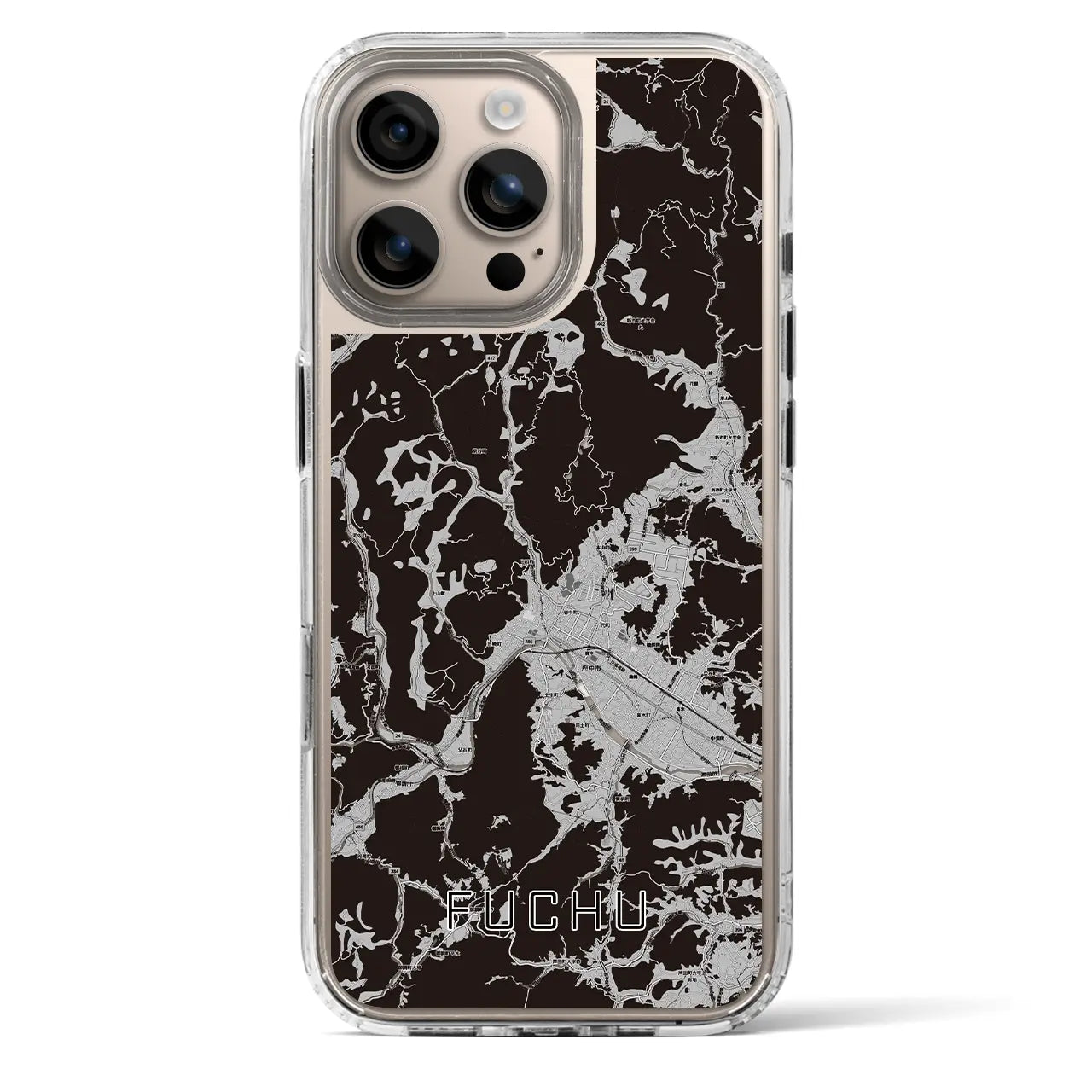 【府中（広島県）】地図柄iPhoneケース（MagSafeタイプ）