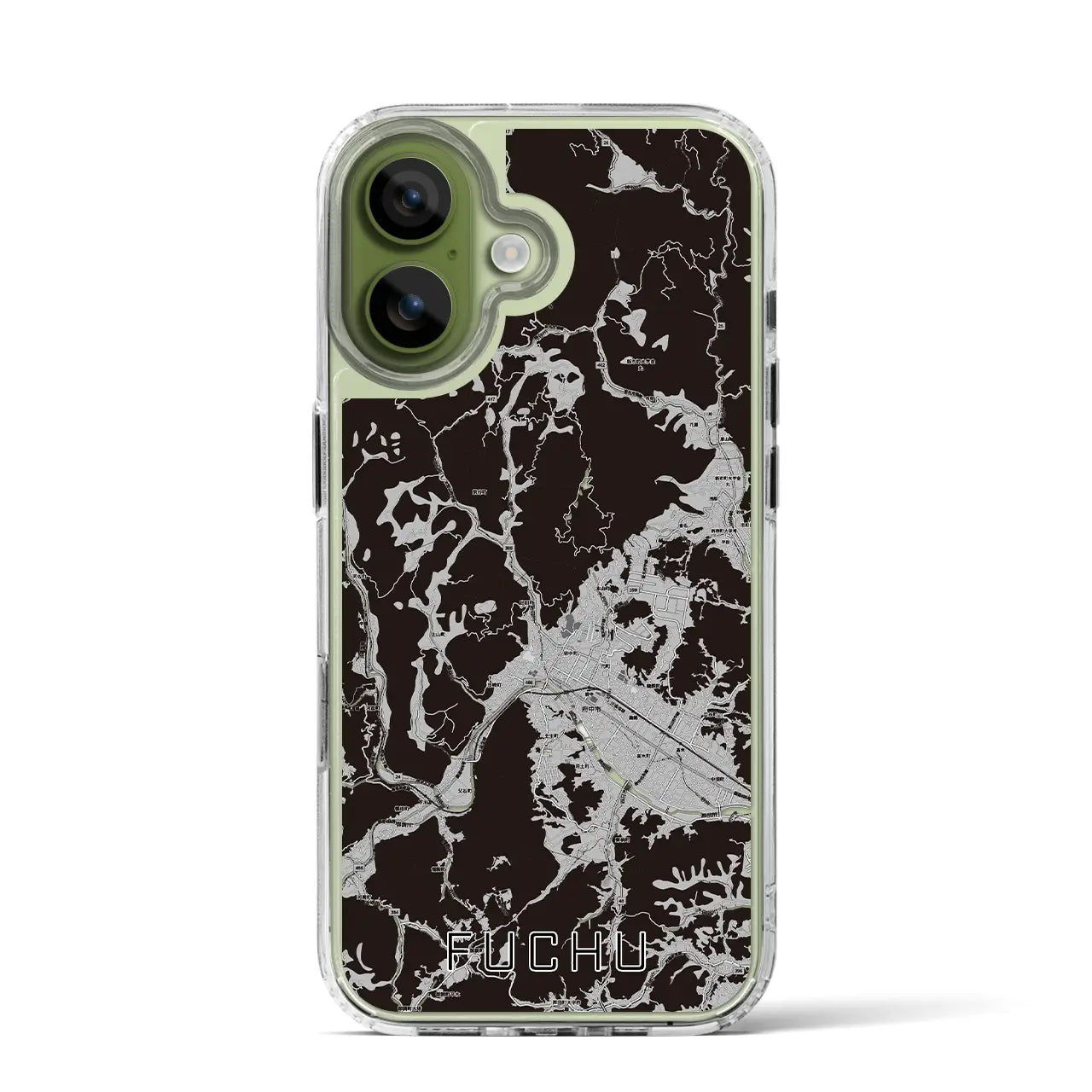 【府中（広島県）】地図柄iPhoneケース（MagSafeタイプ）