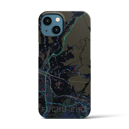 【府中町（広島県）】地図柄iPhoneケース（バックカバータイプ）