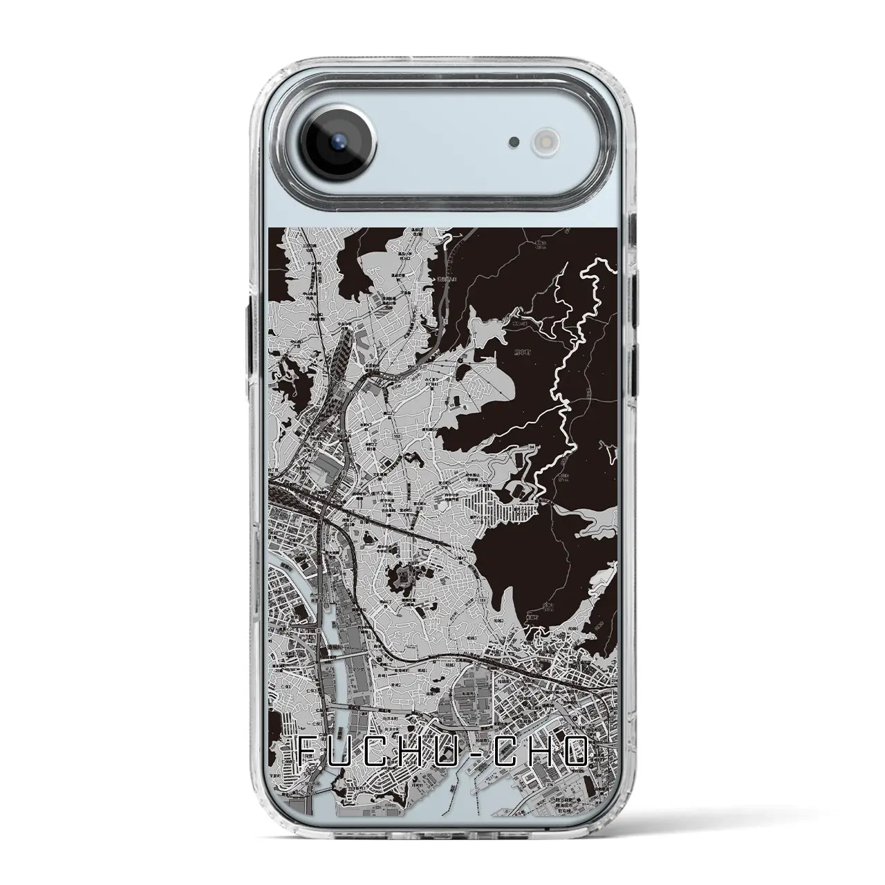 【府中町（広島県）】地図柄iPhoneケース（MagSafeタイプ）