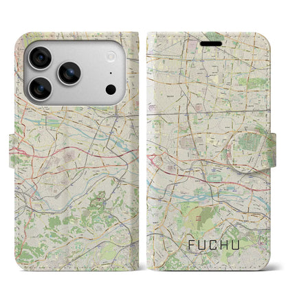 【府中2（東京都）】地図柄iPhoneケース（手帳タイプ）