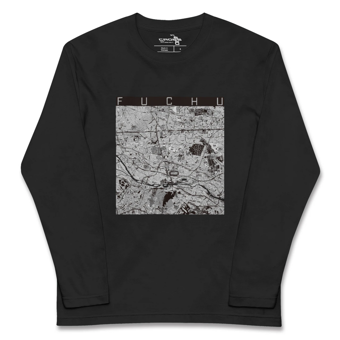 【府中2(東京都)】地図柄ロングスリーブTシャツ