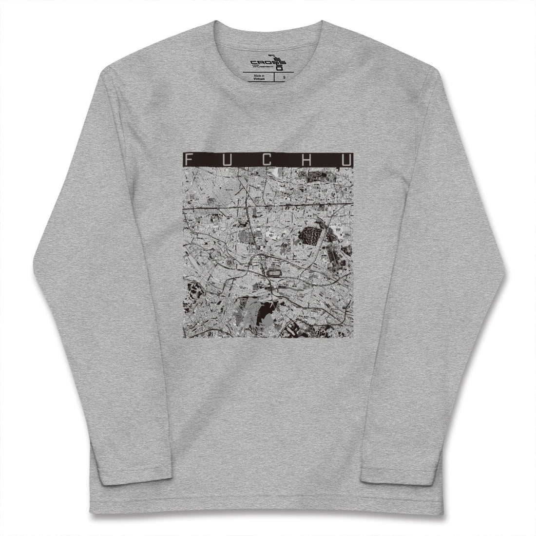 【府中2（東京都）】地図柄ロングスリーブTシャツ