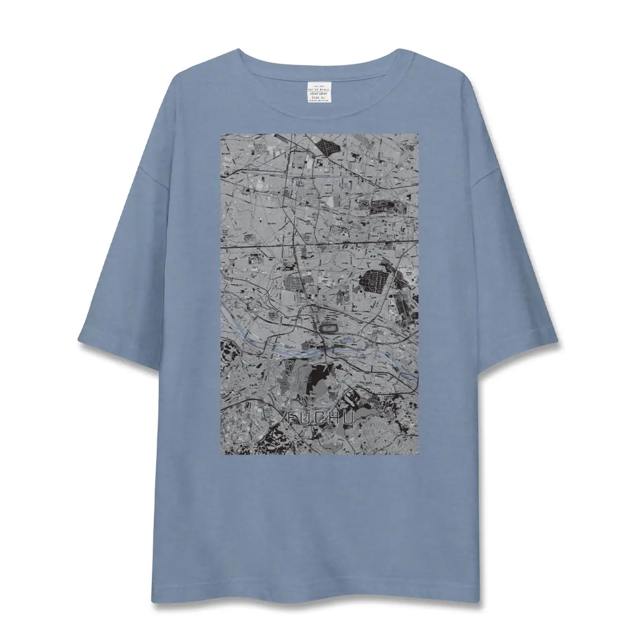 【府中2（東京都）】地図柄ビッグシルエットTシャツ
