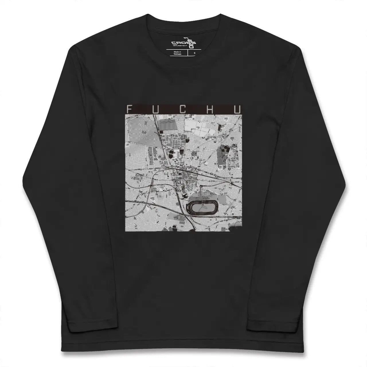 【府中（東京都）】地図柄ロングスリーブTシャツ