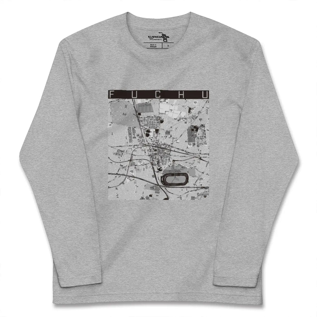 【府中（東京都）】地図柄ロングスリーブTシャツ