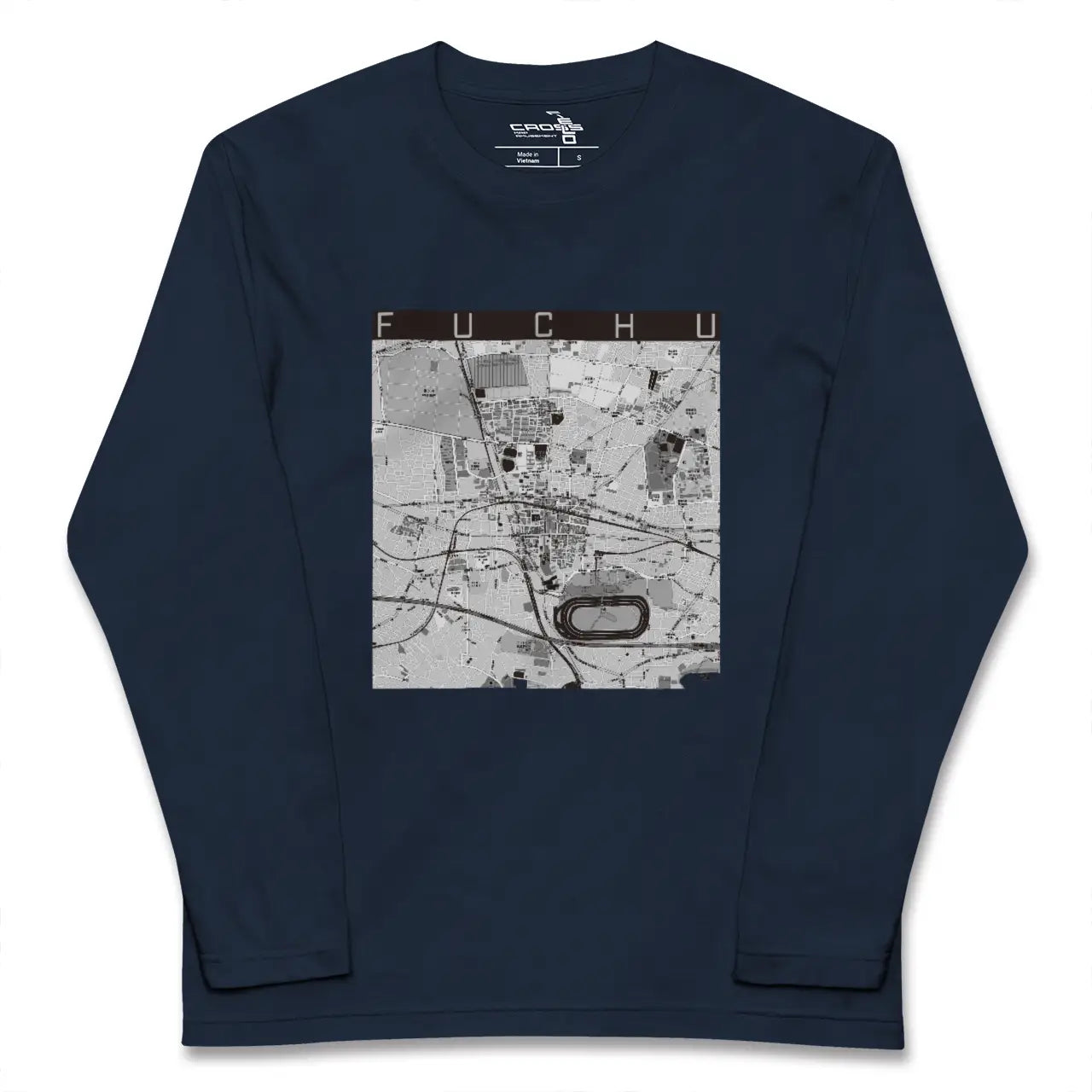 【府中（東京都）】地図柄ロングスリーブTシャツ