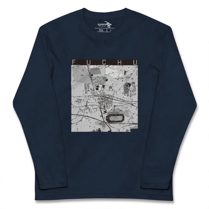 【府中（東京都）】地図柄ロングスリーブTシャツ