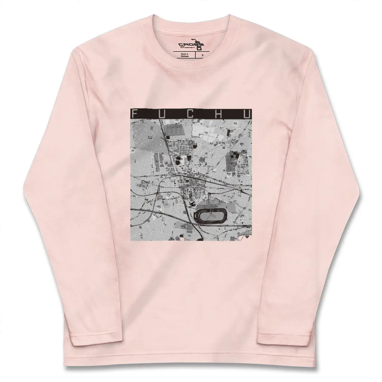 【府中（東京都）】地図柄ロングスリーブTシャツ