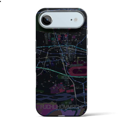 【府中本町（東京都）】地図柄iPhoneケース（バックカバータイプ）