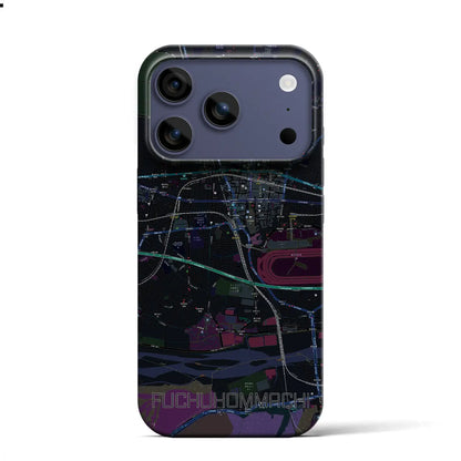 【府中本町（東京都）】地図柄iPhoneケース（バックカバータイプ）