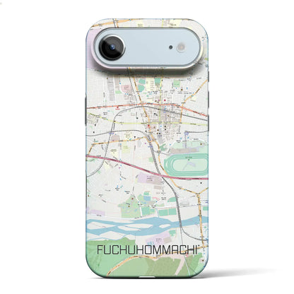 【府中本町（東京都）】地図柄iPhoneケース（バックカバータイプ）