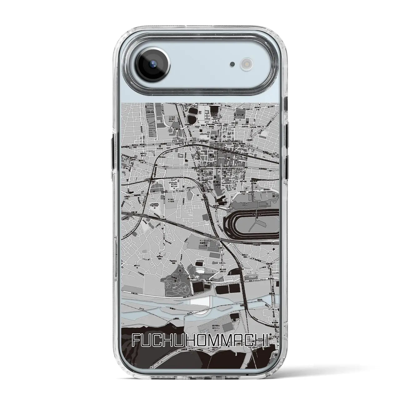 【府中本町（東京都）】地図柄iPhoneケース（MagSafeタイプ）