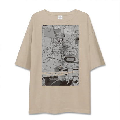 【府中本町（東京都）】地図柄ビッグシルエットTシャツ