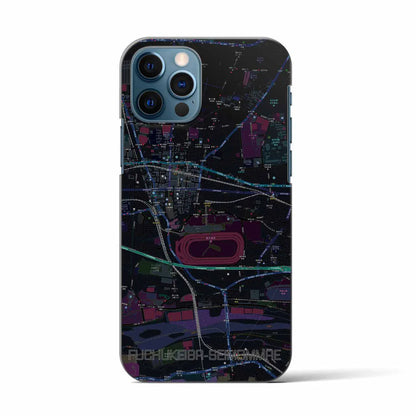 【府中競馬正門前（東京都）】地図柄iPhoneケース（バックカバータイプ）