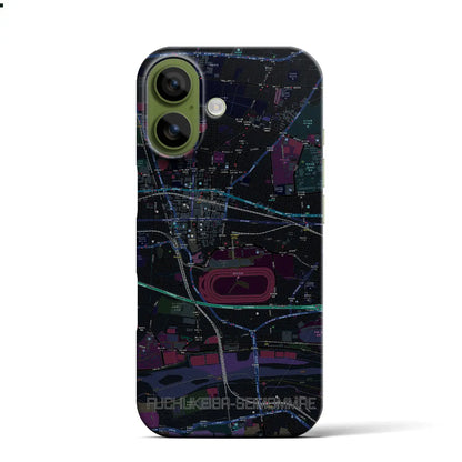 【府中競馬正門前（東京都）】地図柄iPhoneケース（バックカバータイプ）