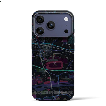 【府中競馬正門前（東京都）】地図柄iPhoneケース（バックカバータイプ）