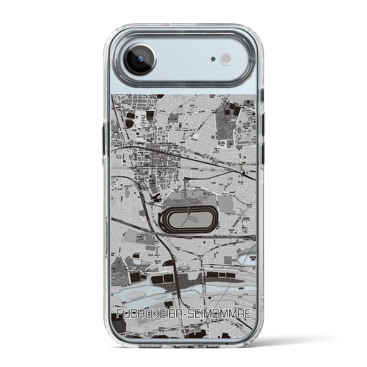 【府中競馬正門前（東京都）】地図柄iPhoneケース（MagSafeタイプ）
