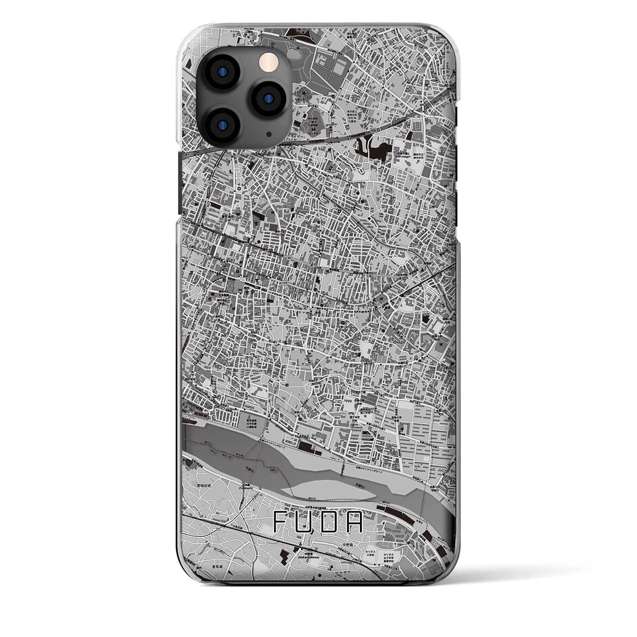 【布田（東京都）】地図柄iPhoneケース（クリアタイプ）