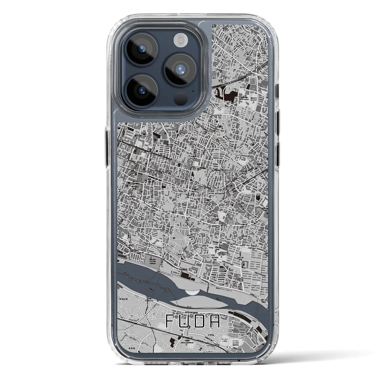 【布田（東京都）】地図柄iPhoneケース（MagSafeタイプ）