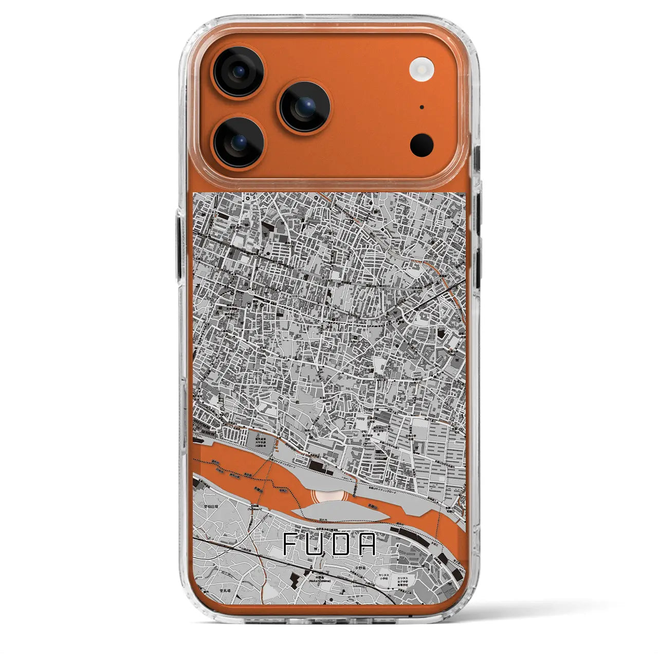 【布田（東京都）】地図柄iPhoneケース（MagSafeタイプ）