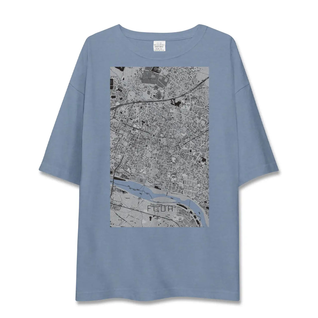 【布田（東京都）】地図柄ビッグシルエットTシャツ