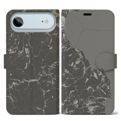 【普代（岩手県）】地図柄iPhoneケース（手帳タイプ）