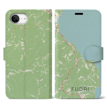 【普代（岩手県）】地図柄iPhoneケース（手帳タイプ）