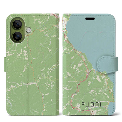 【普代（岩手県）】地図柄iPhoneケース（手帳タイプ）