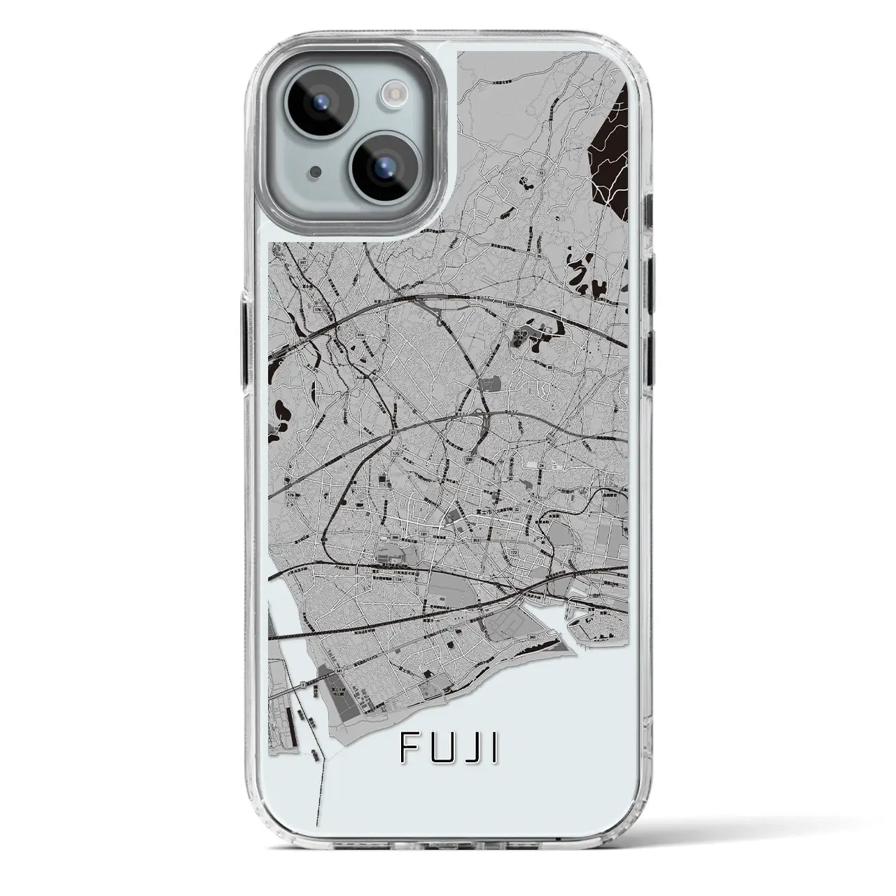 【富士（静岡県）】地図柄iPhoneケース（MagSafeタイプ）