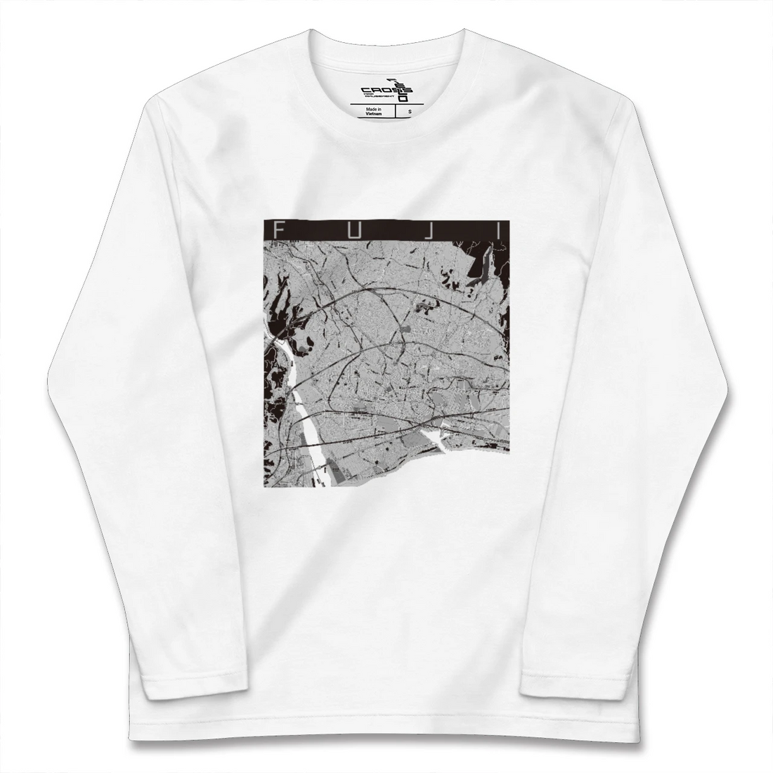 【富士（静岡県）】地図柄ロングスリーブTシャツ