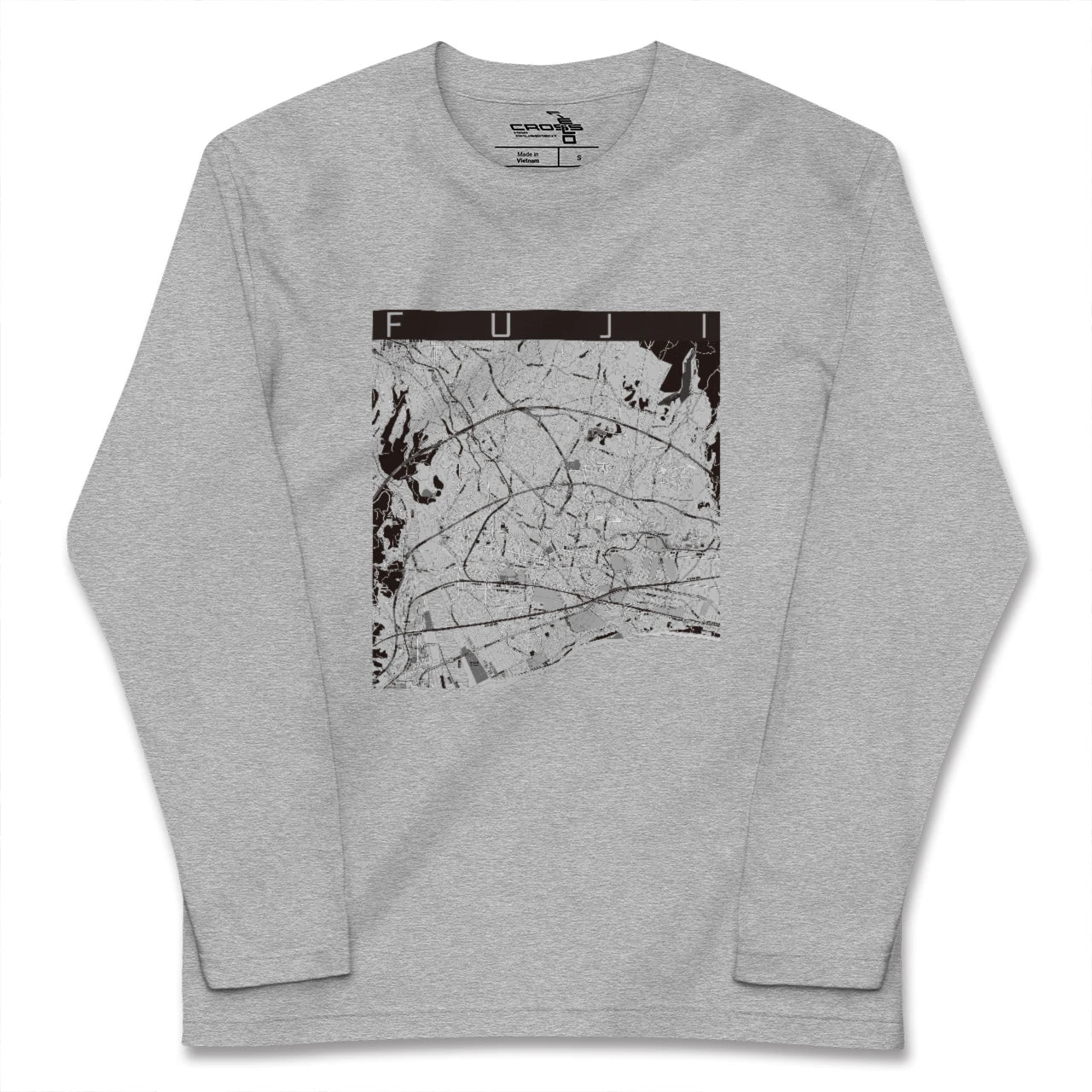 【富士（静岡県）】地図柄ロングスリーブTシャツ