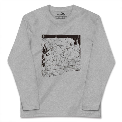 【富士（静岡県）】地図柄ロングスリーブTシャツ