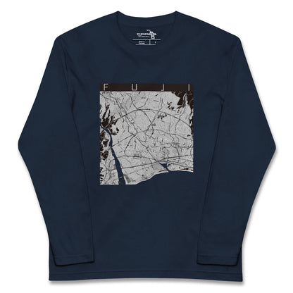 【富士（静岡県）】地図柄ロングスリーブTシャツ