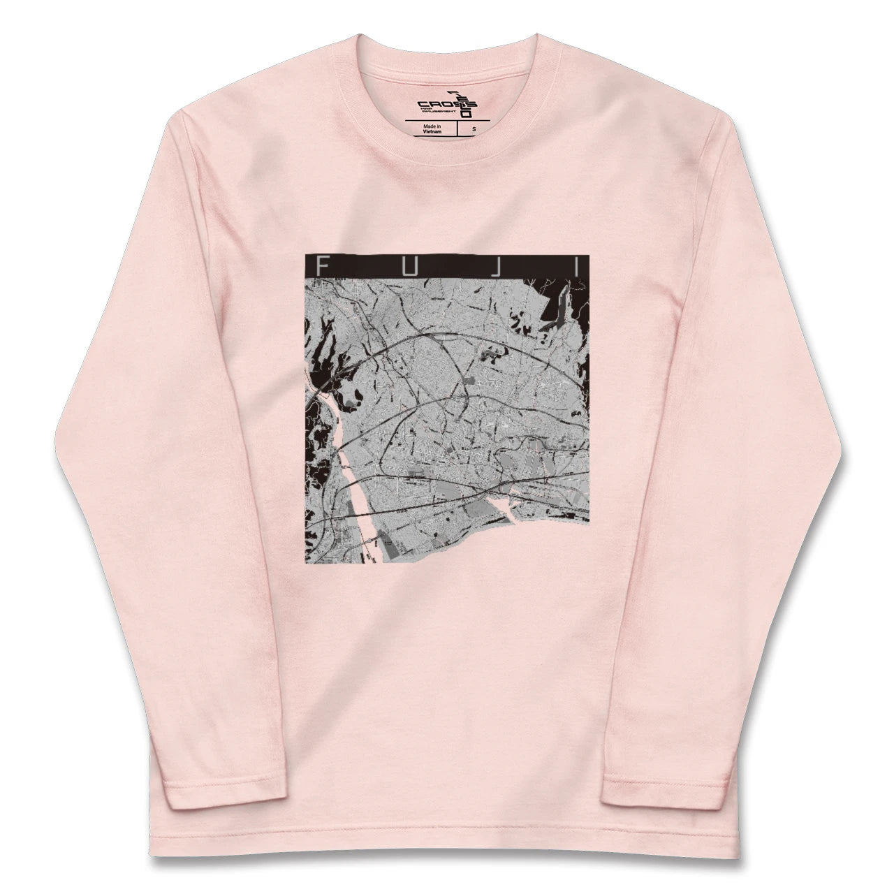 【富士（静岡県）】地図柄ロングスリーブTシャツ