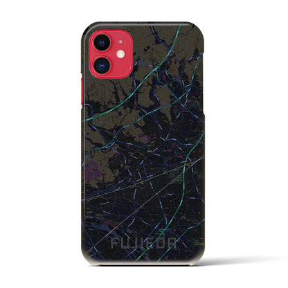 【藤枝（静岡県）】地図柄iPhoneケース（バックカバータイプ）